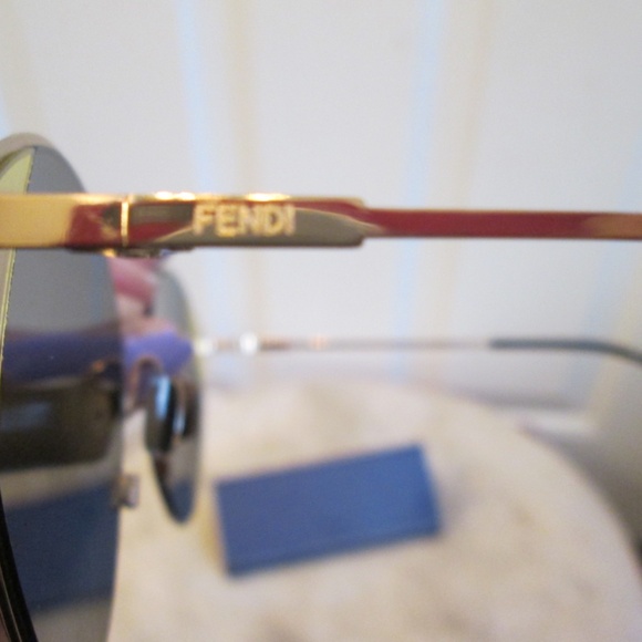 new FENDI FF03411S women\'s gold/gray sunglasses main image 5